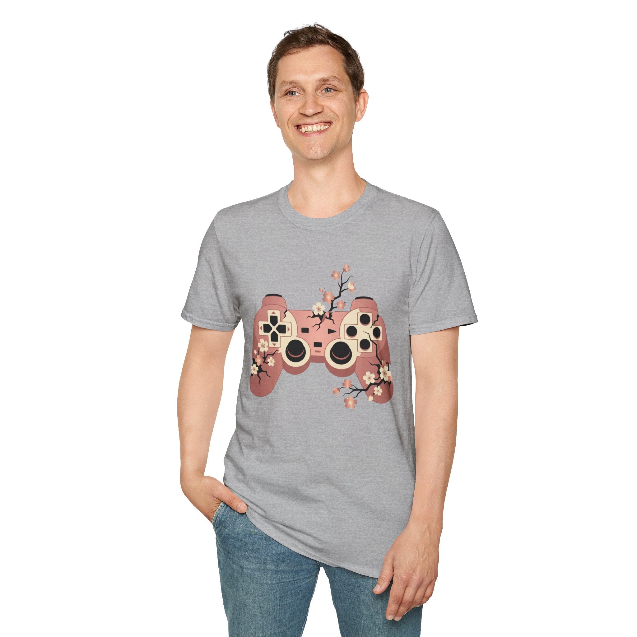 Cherry Blossom Game Controller T-Shirt