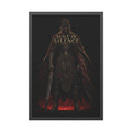 Built In Silence — Framed Poster (Dark Fantasy Knight Art)