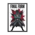 Final Form Framed Poster — Dark Anime Hero Art Print