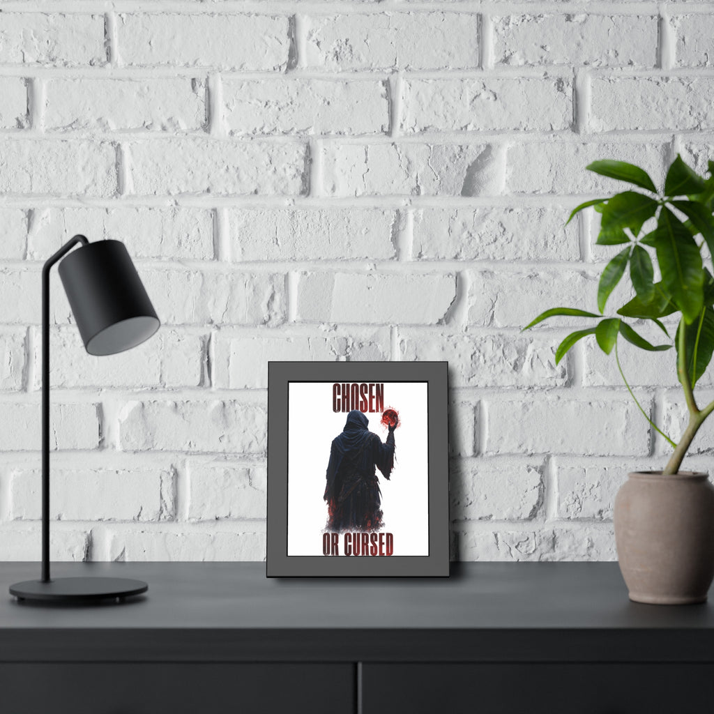 Framed Poster - "Chosen or Cursed" Dark Grim Reaper Art