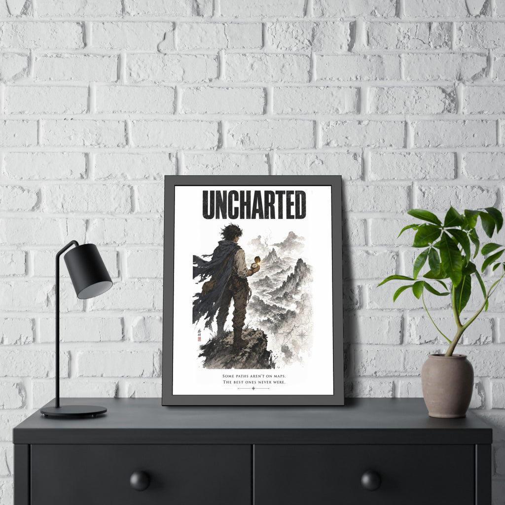 Uncharted Framed Art Print — Adventurer Poster