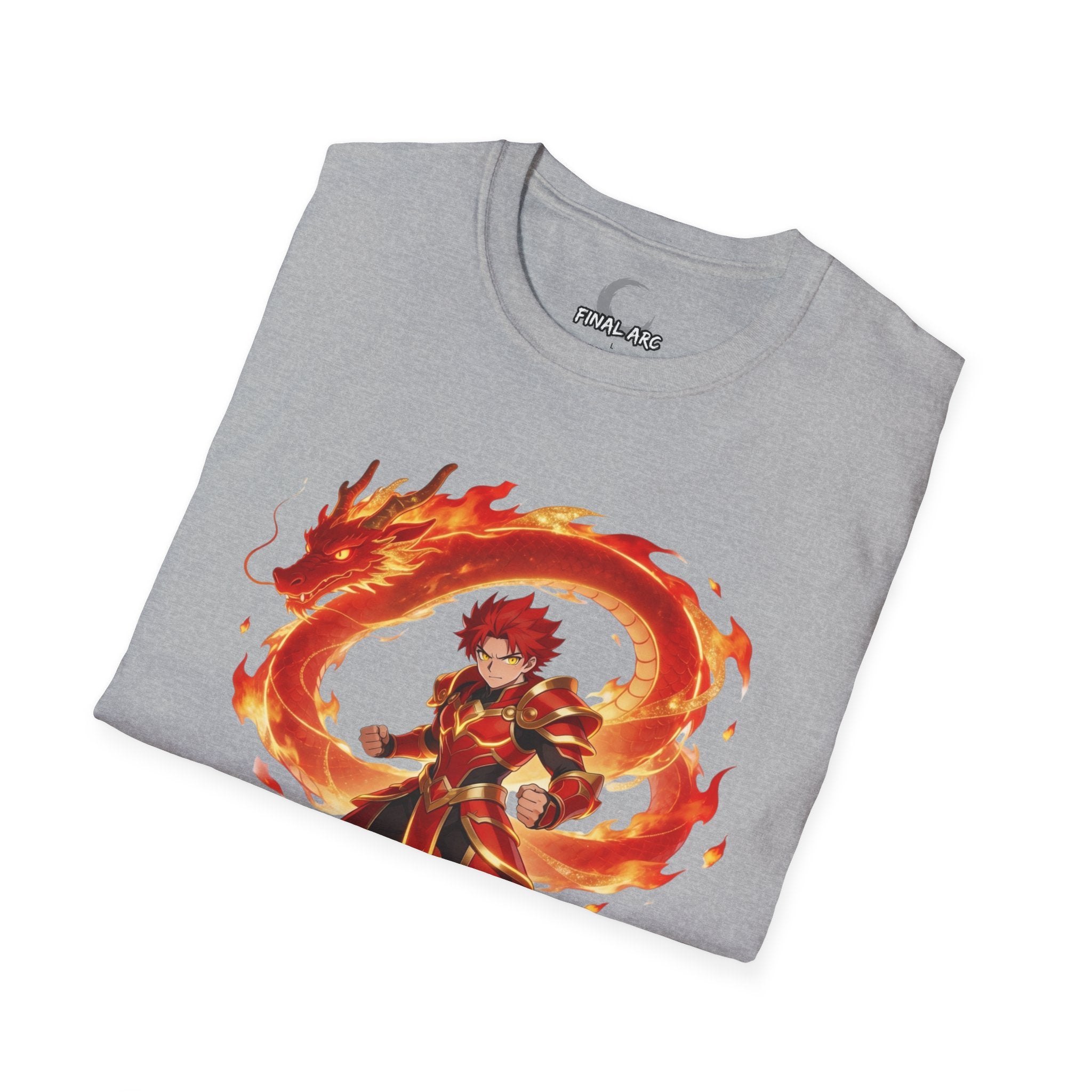 Anime Flame Warrior Graphic Tee