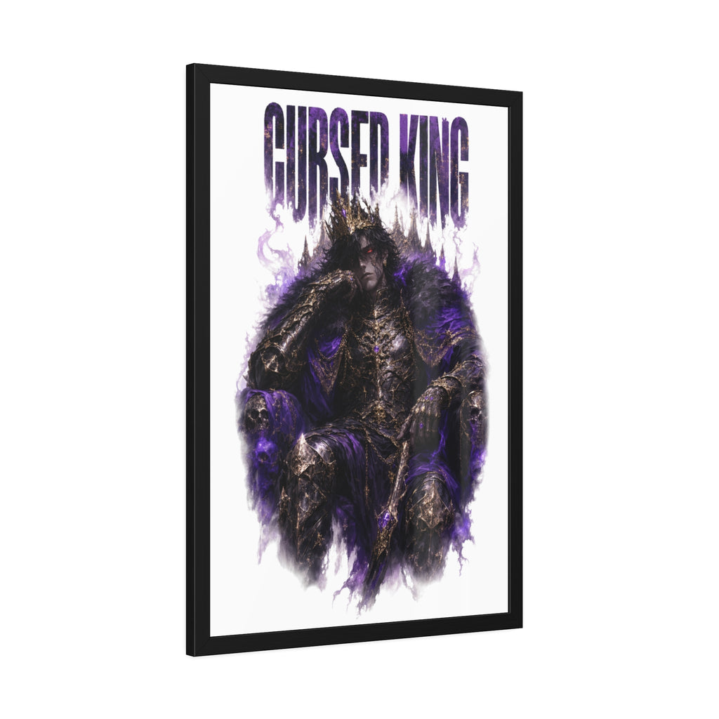 Cursed King Framed Poster — Dark Fantasy Wall Art