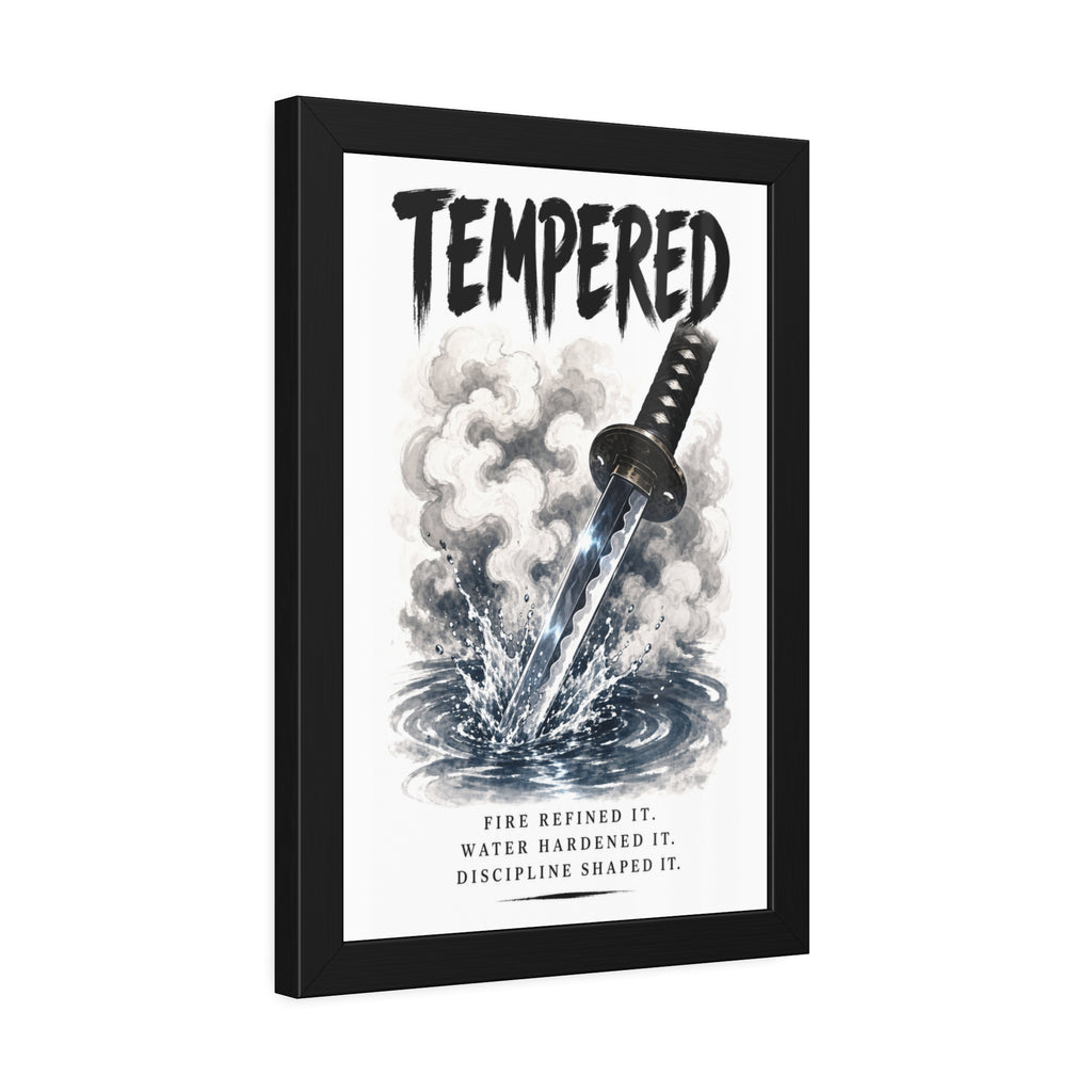 Tempered Samurai Sword Framed Poster